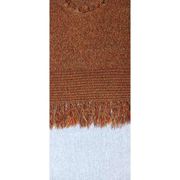 Earthbound Cropped Tank Top Womens Size Small Multicolor Crochet Tassel... - Picture 5 of 10